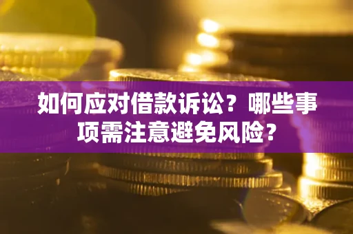 武汉如何应对借款诉讼？哪些事项需注意避免风险？