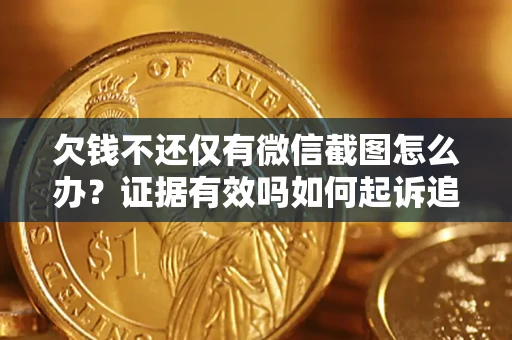 武汉欠钱不还仅有微信截图怎么办？证据有效吗如何起诉追回欠款？
