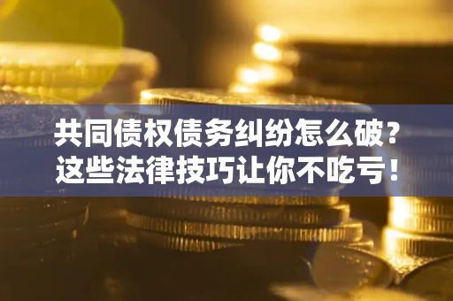 武汉共同债权债务纠纷怎么破？这些法律技巧让你不吃亏！