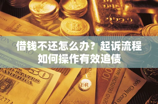 武汉借钱不还怎么办？起诉流程如何操作有效追债