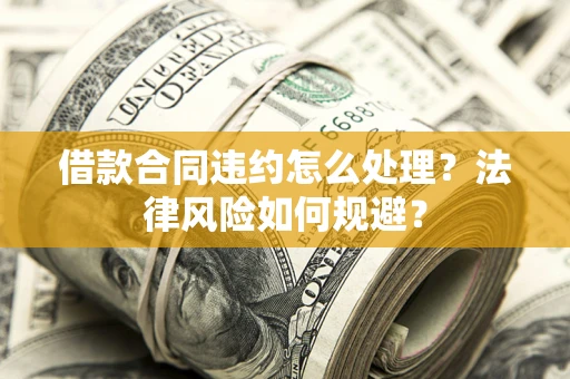 武汉借款合同违约怎么处理？法律风险如何规避？