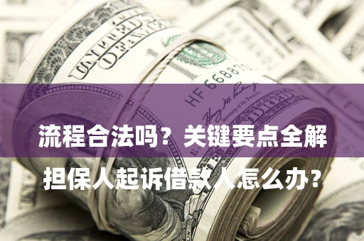 武汉

担保人起诉借款人怎么办？流程合法吗？关键要点全解析