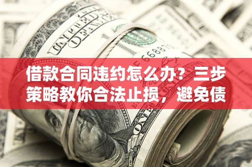武汉借款合同违约怎么办？三步策略教你合法止损，避免债务危机升级