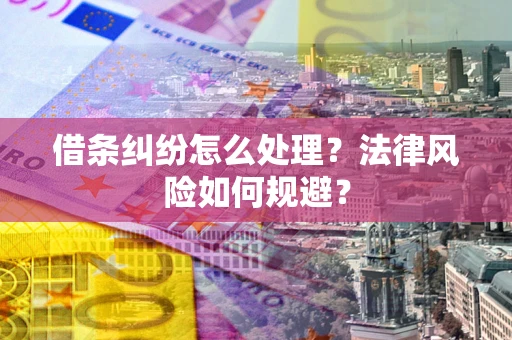 武汉借条纠纷怎么处理？法律风险如何规避？