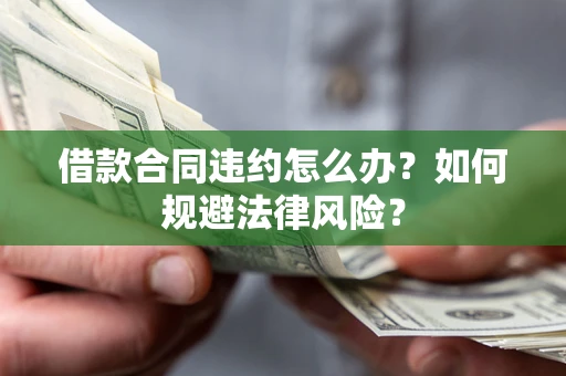 武汉借款合同违约怎么办？如何规避法律风险？
